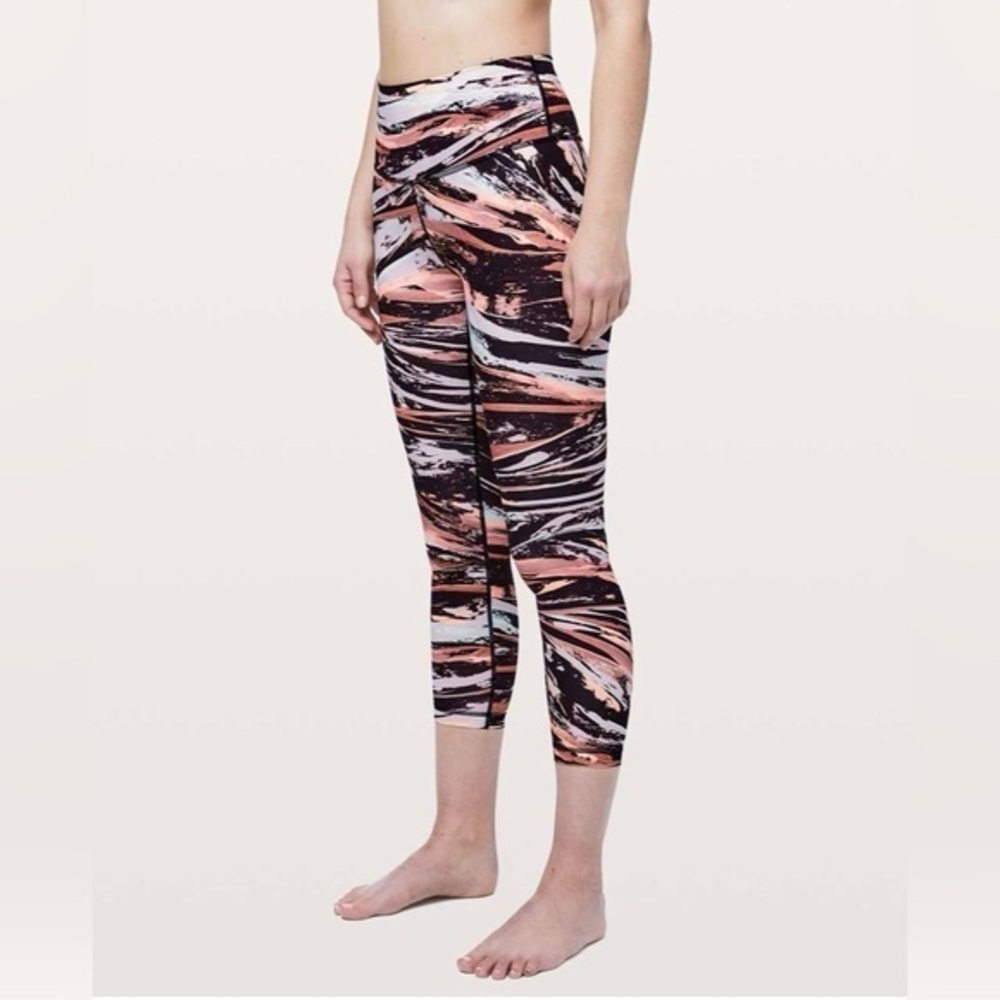 Lululemon Wunder Under High Rise 7/8 Tight 25” coulour splash multi